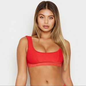 Red Frankie’s Bikinis Drew top